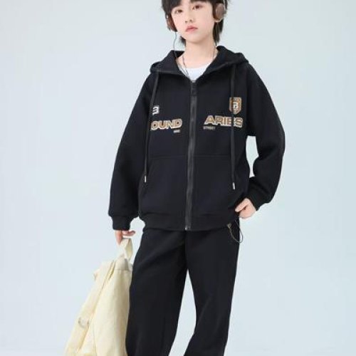 Костюм спорт Delfinka (134-152) 99037 black (деми) Delfinka 99037 black