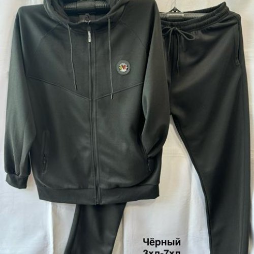 Костюм спорт Minh (3XL-7XL) 2369B black (деми) Minh 2369B black