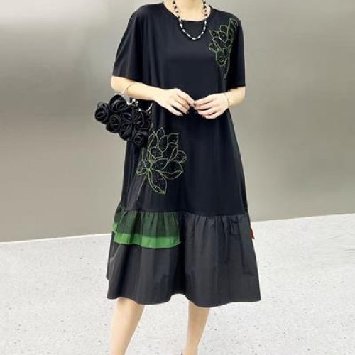 Платье Dorimodes (one size) 6280 black-green (лето) Dorimodes 6280 black-green