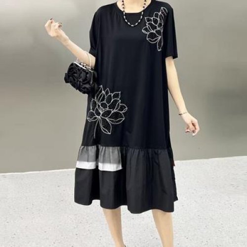 Платье Dorimodes (one size) 6280 black-white (лето) Dorimodes 6280 black-white