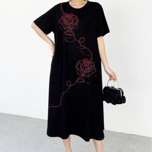 Платье Dorimodes (one size) 6310 black-red (лето) Dorimodes 6310 black-red