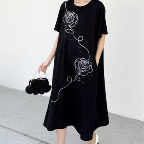 Платье Dorimodes (one size) 6310 black-white (лето) Dorimodes 6310 black-white