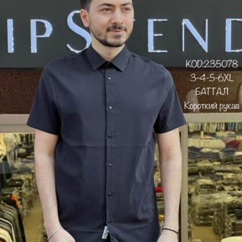 Рубашка Steelway (3XL-6XL) 235078-3 black (лето) Steelway 235078-3 black