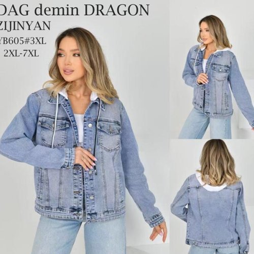 Куртка Zijinyan (2XL-7XL) YF605 l.blue (деми) Zijinyan YF605 l.blue