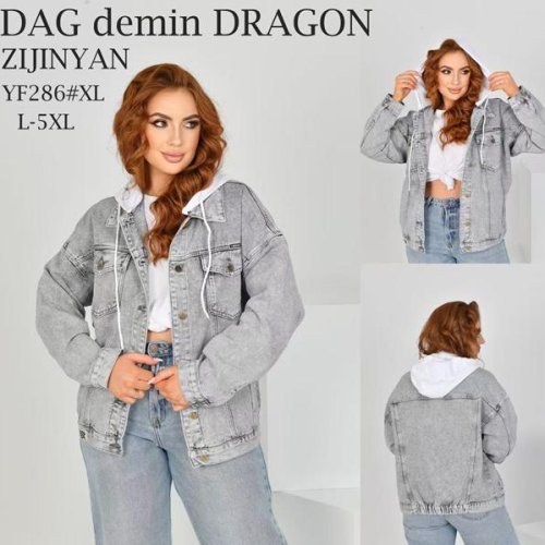 Куртка Zijinyan (L-5XL) YF286 grey (деми) Zijinyan YF286 grey