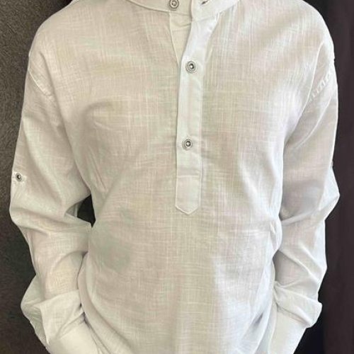 Рубашка Nik (7-12) 56157 white (лето) Nik 56157 white