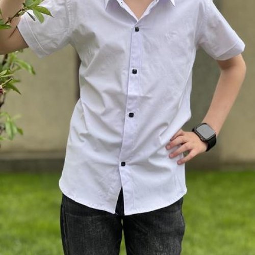 Рубашка Nik (11-16) 56166 white (лето) Nik 56166 white