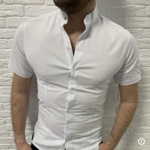 Рубашка Nik (S-2XL) 56176 white (лето) Nik 56176 white