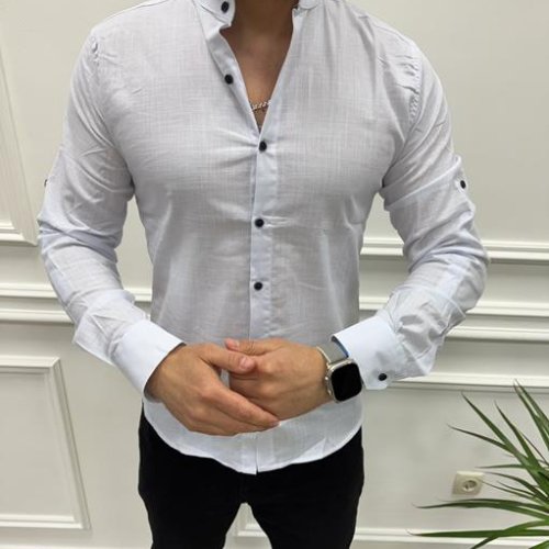 Рубашка Nik (3XL-6XL) 56180 white (деми) Nik 56180 white