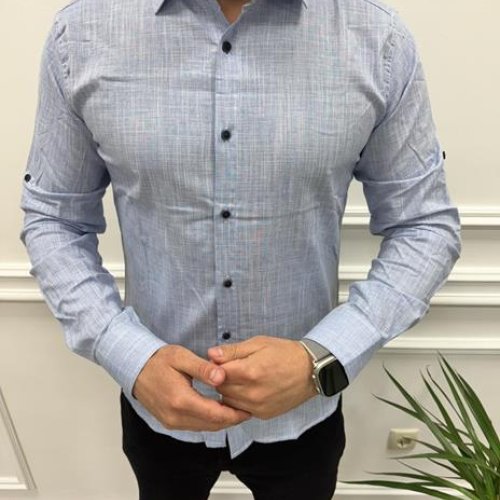 Рубашка Nik (S-2XL) 56186 l.blue (деми) Nik 56186 l.blue