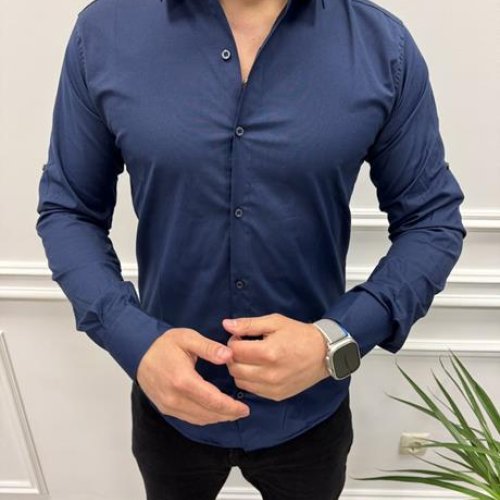 Рубашка Nik (S-2XL) 56197 blue (деми) Nik 56197 blue