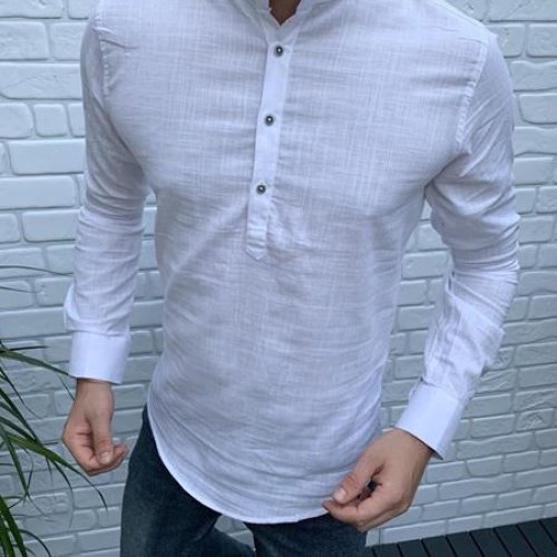 Рубашка Nik (S-2XL) 56207 white (деми) Nik 56207 white