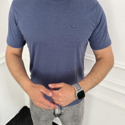 Футболка Nik (M-2XL) 56237 blue (лето) Nik 56237 blue
