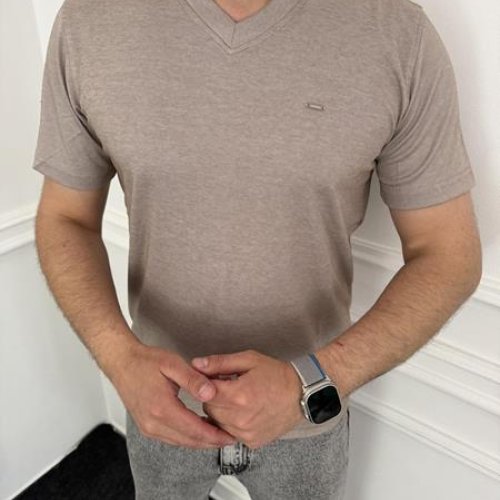 Футболка Nik (3XL-6XL) 56246 beige (лето) Nik 56246 beige