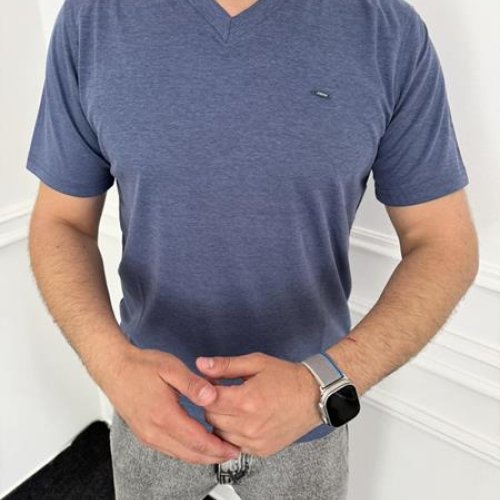 Футболка Nik (3XL-6XL) 56247 blue (лето) Nik 56247 blue