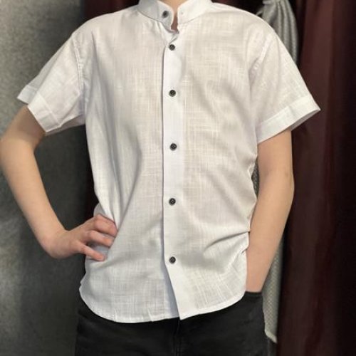 Рубашка Nik (7-12) 56254 white (лето) Nik 56254 white