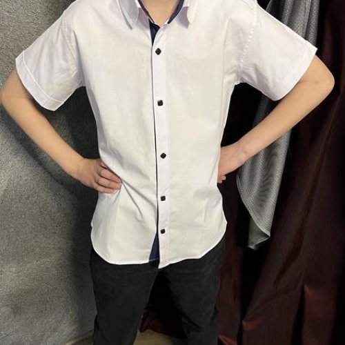 Рубашка Nik (6-11) 56257 white (лето) Nik 56257 white