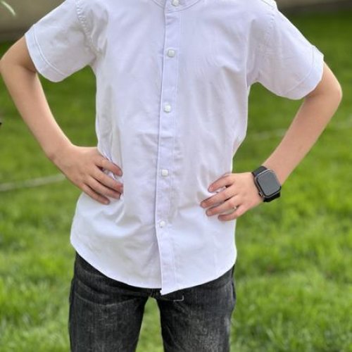 Рубашка Nik (6-11) 56260 white (лето) Nik 56260 white