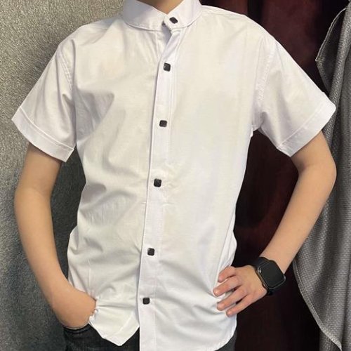 Рубашка Nik (6-11) 56261 white (лето) Nik 56261 white