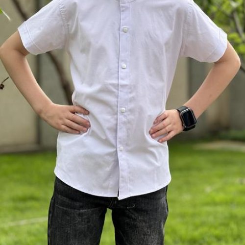 Рубашка Nik (11-16) 56266 white (лето) Nik 56266 white
