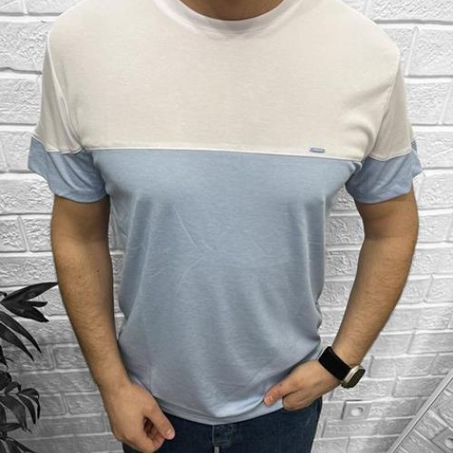 Футболка Nik (M-2XL) 56306 l.blue (лето) Nik 56306 l.blue