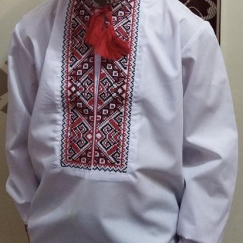 Вышиванка Nik (1-5) 56332 white (деми) Nik 56332 white