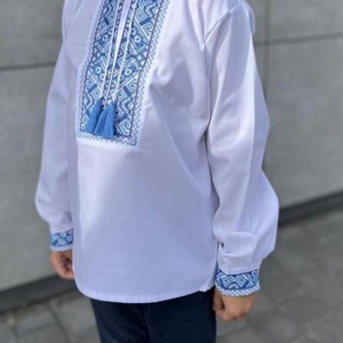 Вышиванка Nik (6-12) 56335 white (деми) Nik 56335 white