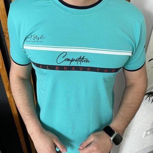Футболка Nik (2XL-5XL) 56349 l.blue (лето) Nik 56349 l.blue