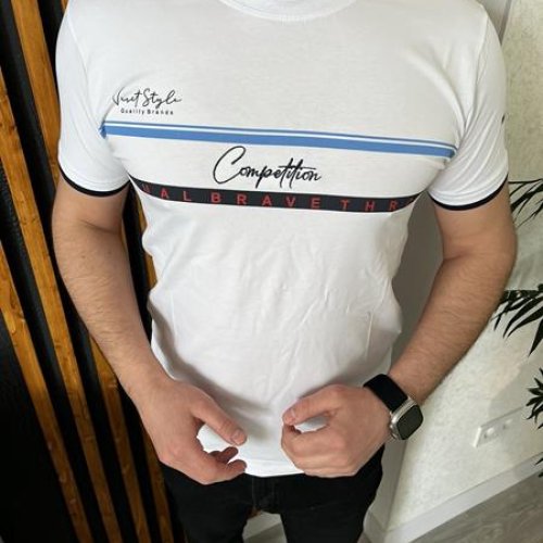 Футболка Nik (2XL-5XL) 56350 white (лето) Nik 56350 white