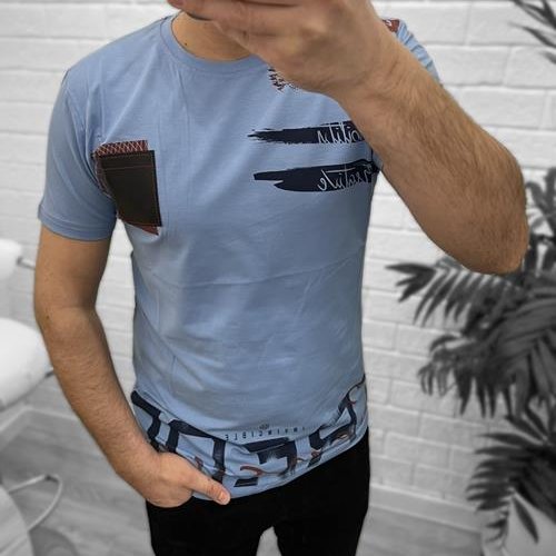 Футболка Nik (2XL-5XL) 56369 l.blue (лето) Nik 56369 l.blue