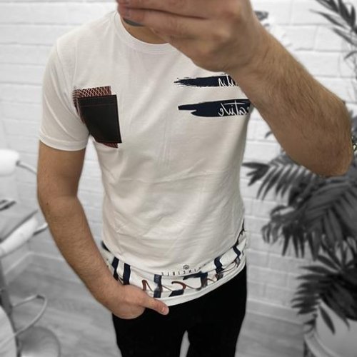 Футболка Nik (2XL-5XL) 56370 white (лето) Nik 56370 white