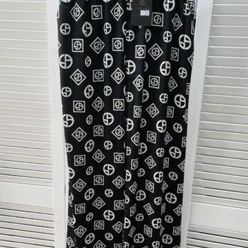 Штаны Karon (S-XL) 691 black-white (лето) Karon 691 black-white