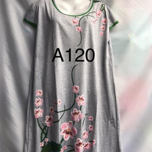 Ночнушка Punky (5XL-7XL) A120 grey (лето) Punky A120 grey