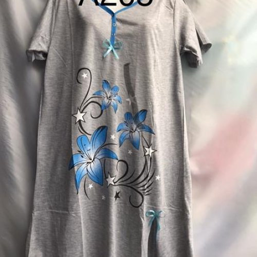 Ночнушка Punky (3XL-7XL) A205 grey (лето) Punky A205 grey