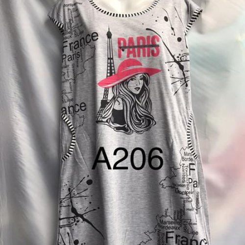 Туника Punky (XL-5XL) A206 grey (лето) Punky A206 grey