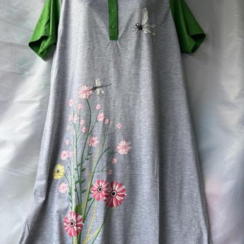 Ночнушка Punky (5XL-9XL) PN32 grey (лето) Punky PN32 grey