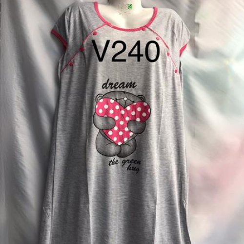 Ночнушка Punky (XL-5XL) V240 grey (лето) Punky V240 grey