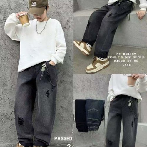 Джинсы Фунтик (6-10) 24609 black (деми) Фунтик 24609 black