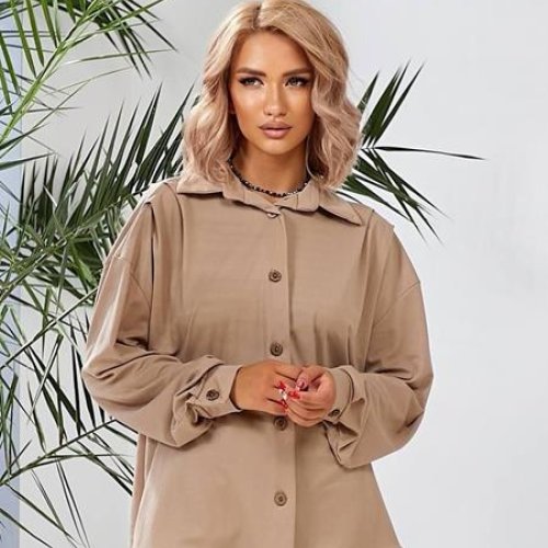 Рубашка WideRange (42-52) 851 d.beige (деми) WideRange 851 d.beige