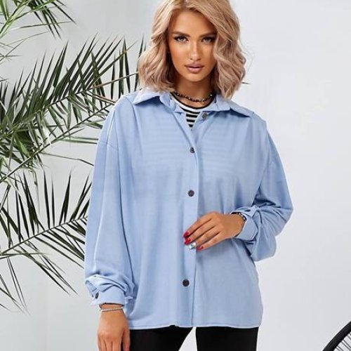 Рубашка WideRange (42-52) 851 l.blue (деми) WideRange 851 l.blue