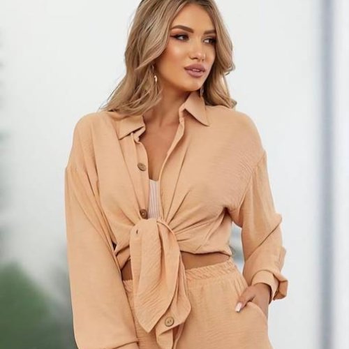 Рубашка WideRange (44-58) 863 beige (лето) WideRange 863 beige