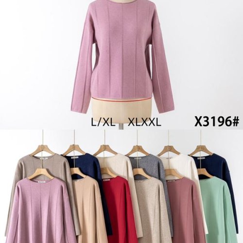 Свитер KissMe (L-2XL) X3196 mix (деми) KissMe X3196 mix