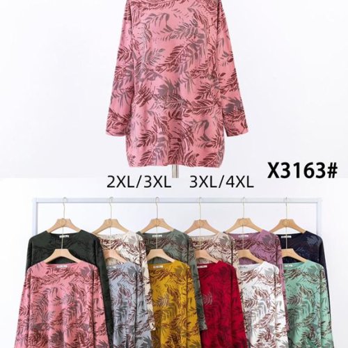 Свитер KissMe (2XL-4XL) X3163 mix (деми) KissMe X3163 mix