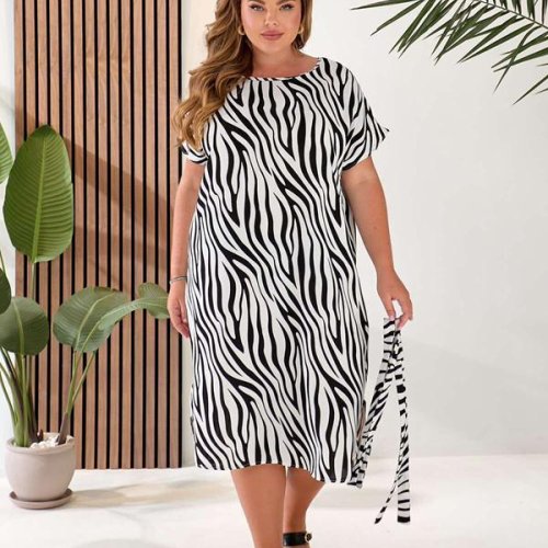 Платье Vanda (50-58) 851 white-black (лето) Vanda 851 white-black
