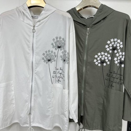 Куртка Immei (3XL-7XL) 7843 white (деми) Immei 7843 white