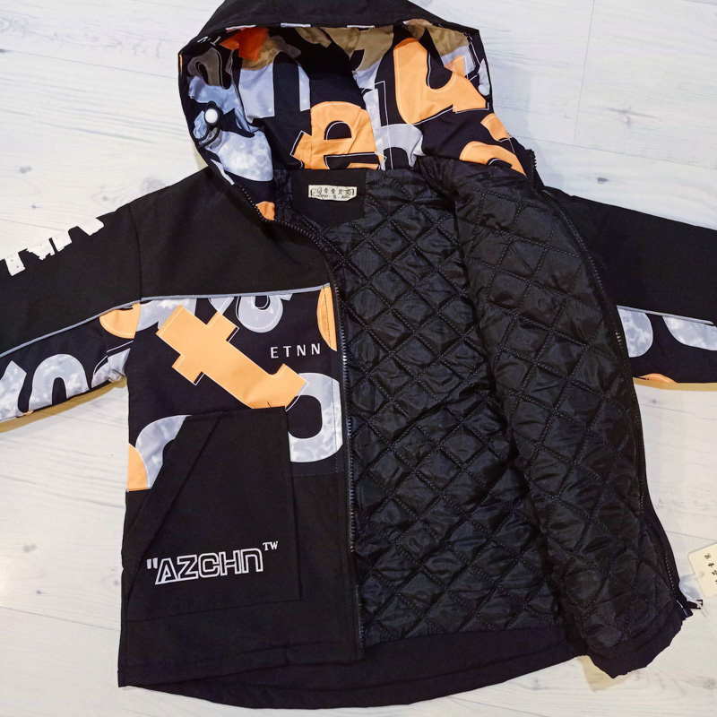 Куртка Malibu2 (5-8) 22-6 black-orange (зима)