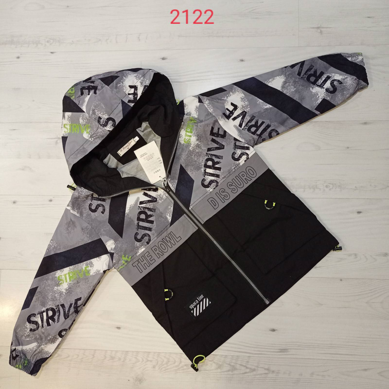 Куртка Malibu2 (150-180) 2122 black-grey (деми)