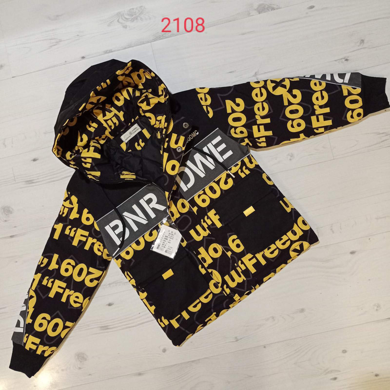 Куртка Malibu2 (6-9) 2108 black-yellow (деми)