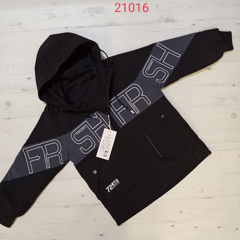 Куртка Malibu2 (12-14) 21016 black-grey (деми)