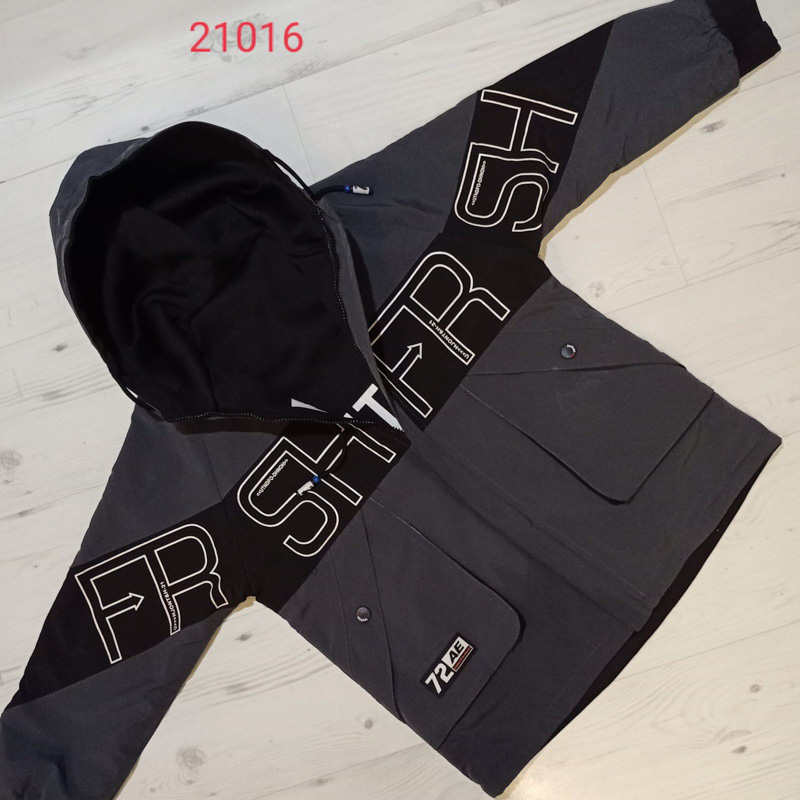 Куртка Malibu2 (12-14) 21016 d.grey-black (деми)